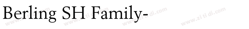 Berling SH Family字体转换